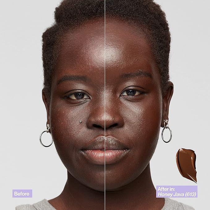 Revlon Illuminance Skin-Caring Liquid Foundation, Hyaluronic Acid, Hydrating and Nourishing Formula with Medium Coverage, 517 Amber (Pack of 1)