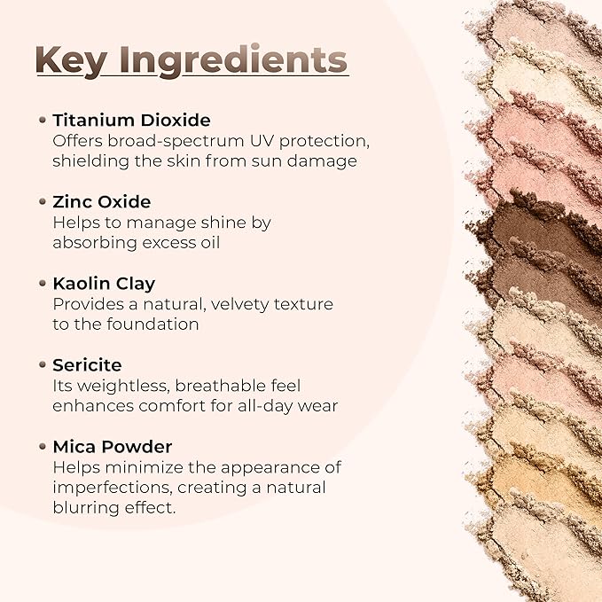 Foundation Powder Refill (BEIGE)(8 Ounce Bag) By Sweet Face Minerals, Lightweight Mineral Loose Makeup Powder with SPF 20, Full Coverage Flawless Finish, Talc-free, Cruelty-Free, Refillable Pouch