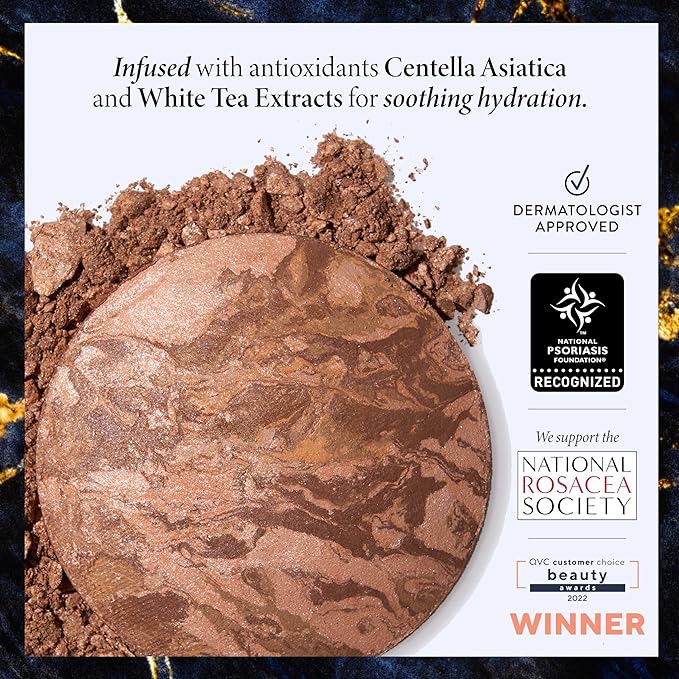 LAURA GELLER NEW YORK Baked Balance-n-Brighten Foundation with Kabuki Brush Makeup Set, Medium