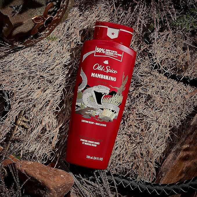 Old Spice Body Wash for Men, MambaKing, 24 oz (Pack of 4)